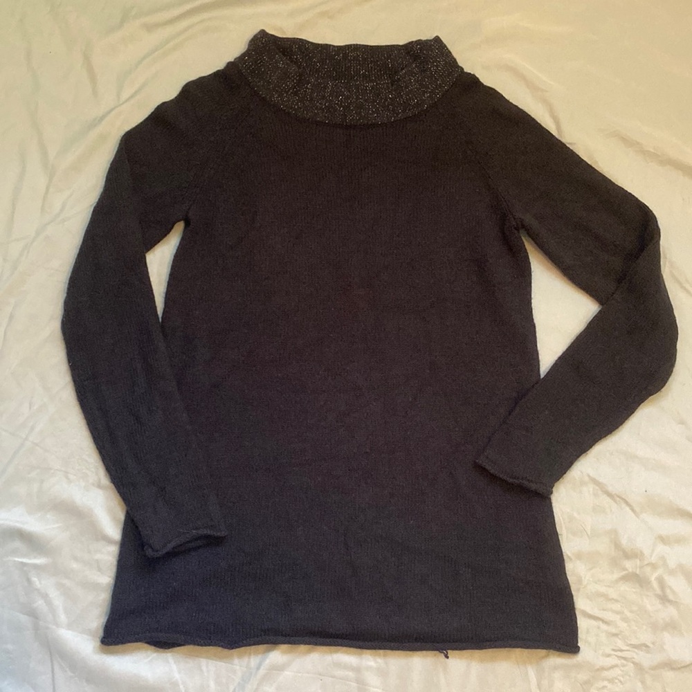 Gap Maternity Grey Sparkly Turleneck size Medium
